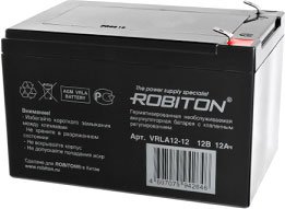

Аккумулятор для ИБП Robiton VRLA12-12 (12В/12 Ач)