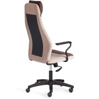 Офисное кресло TetChair Aviator (флок, ткань, коричневый/бежевый/серый 6/7/W-12)