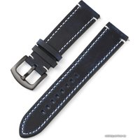 Ремешок Rumi кожаный Leather GT3 22 мм (океанский синий)