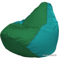 Кресло-мешок Flagman Груша Макси Г2.1-243 (бирюзовый/зеленый)