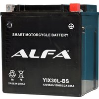 Мотоциклетный аккумулятор ALFA YIX30L-BS (30 А·ч) в Бобруйске