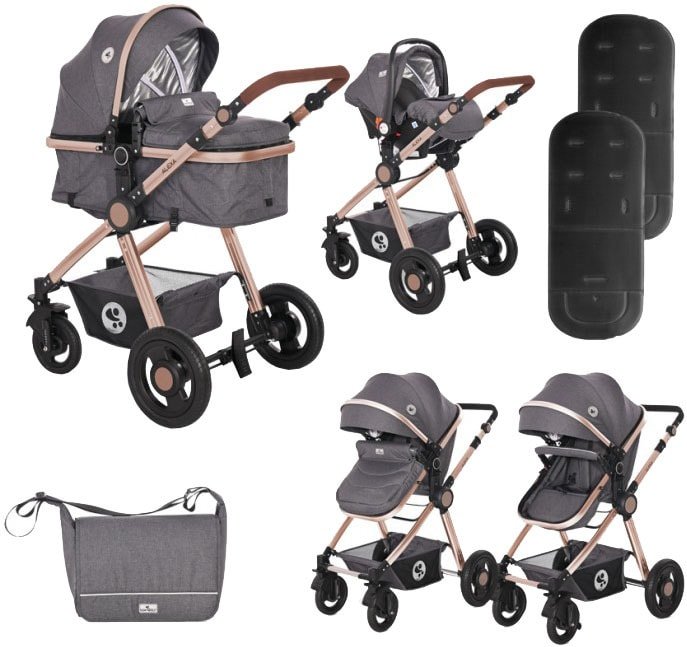 

Универсальная коляска Lorelli Alexa 2021 (3 в 1, luxe black)