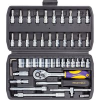 Набор трещотка с головками и битами Megatools MT-2462-5 (46 предметов)