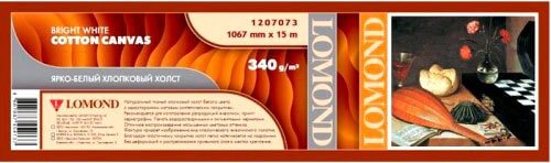 

Холст Lomond Bright White Cotton Canvas 1067 x 15 м 340 г/м2 1207073