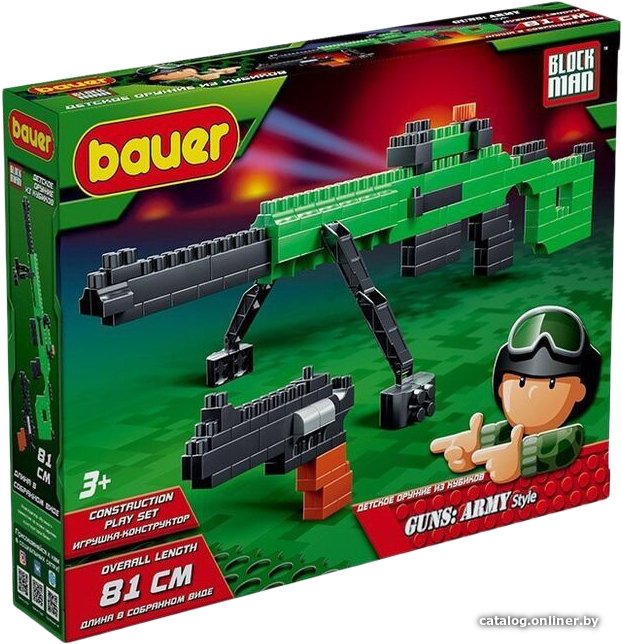 Конструктор Bauer Guns: Army Style 873 Снайперская винтовка Драгунова, пистолет ТТ