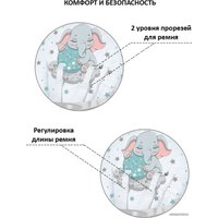 Высокий стульчик Globex Мини New 1402/80 (серый)