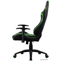 Игровое (геймерское) кресло AeroCool AC120 AIR (черный/зеленый)