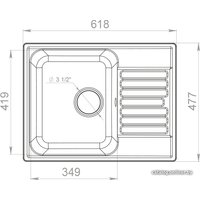 Кухонная мойка GranFest QUARZ Z-13 (черный)
