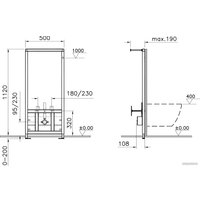 Инсталляция для биде Vitra Frame 880-5800