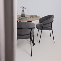 Стул Listvig Just (антрацитовый Brandy Light 28/черный)