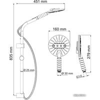 Душевой гарнитур  Wasserkraft A044