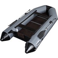 Моторно-гребная лодка Vivax Т330 с полом-книгой (с килем, серый/черный)
