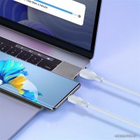 Кабель Baseus Pudding Series USB Type-A - USB Type-C (1.2 м, белый)