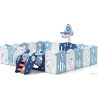 Игровой манеж UNIX kids SUPREME Space 200x240 Blue