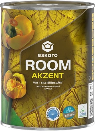 Краска Eskaro Akzent Room-5 высокоукрывистая Воск 9л (белый)