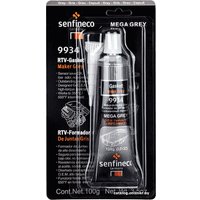  Senfineco Cиликоновый герметик RVT серый 100г 9934