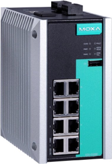 

Управляемый коммутатор 2-го уровня Moxa EDS-G508E-T