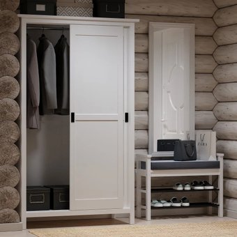 Шкаф-купе ММЦ Кантри 20 (белый лак)