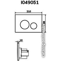 Панель смыва AM.PM I049031 (матовый никель)