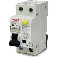 Дифференциальный автомат Shcet АВДТ62 1Р+N 50А 30мА 6кА тип АС S0003313