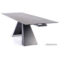 Кухонный стол Signal Salvadore Ceramic 160/240x90 (серый мрамор/черный матовый)