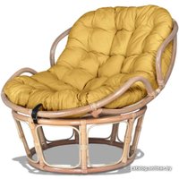 Кресло Мир Ротанга Papasan mini 23/03 (белый/мед)
