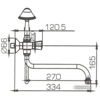 Смеситель Bravat Duo F6133186CP-LB