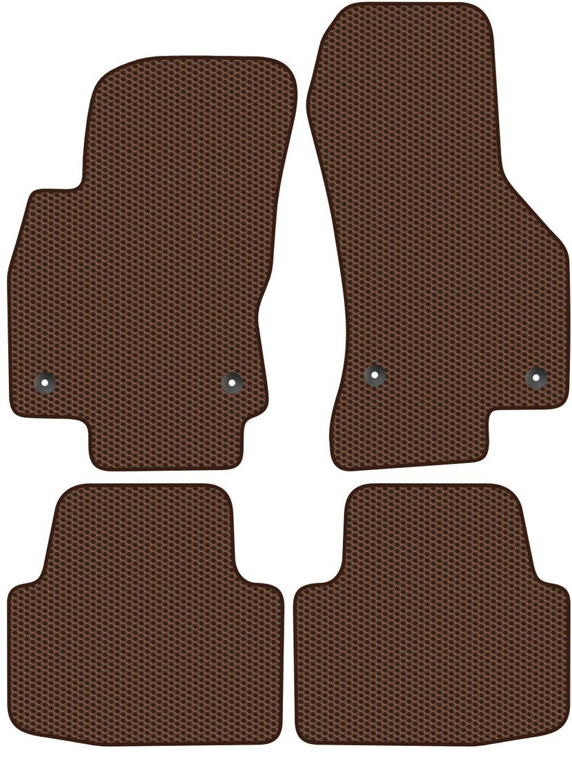 

Комплект ковриков для авто Alicosta Volkswagen Passat VIII (седан / B8, B8.5) 2014 - Н.В. (коричневый, сота)