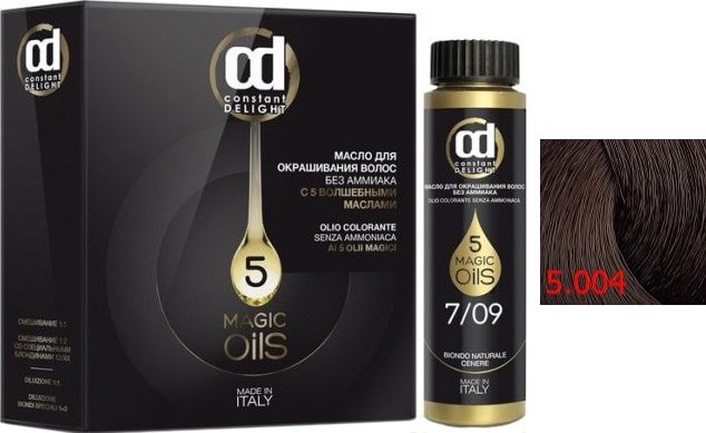 

Масло для окрашивания Constant Delight Olio-Colorante 5.004 светло-каштановый натуральный тропический