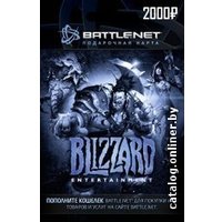 Карта оплаты Blizzard Entertainment Battlenet 2000 рублей