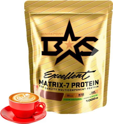 

Протеин комплексный Binasport Excellent Matrix-7 Protein (1000г, капучино)