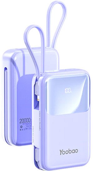 

Внешний аккумулятор Yoobao LQ20 20000mAh (фиолетовый)