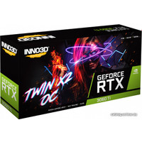 Видеокарта Inno3D GeForce RTX 3060 Ti Twin X2 OC LHR 8GB N306T2-08D6X-119032DH