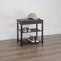 Банкетка ЗМИ Торонто 13S БТ13СЧС (черный/серый)