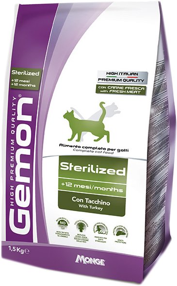 

Сухой корм для кошек Gemon Sterilized with Turkey 20 кг