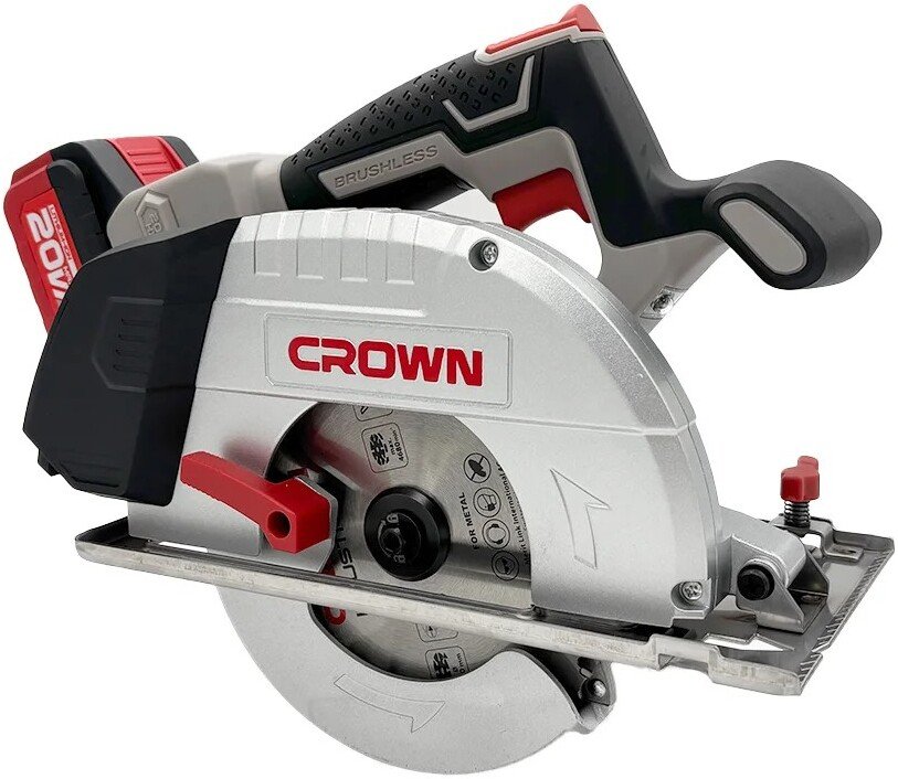 

Дисковая (циркулярная) пила Crown CT25040-150HX-4 BMC (с 2-мя АКБ, кейс)