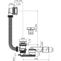 Сифон Slovarm T-1438K-III DN50/DN40
