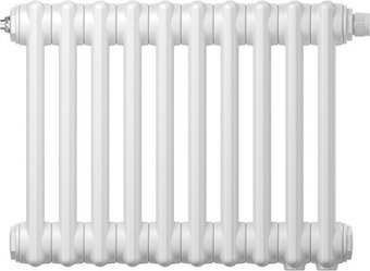 Стальной трубчатый радиатор Zehnder Charleston 3050, 1/2", 34 секции, нижнее подключение (белый)