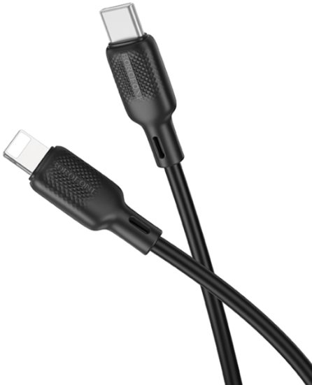 Кабель Borofone BX113 USB Type-C - Lightning (2 м, черный)