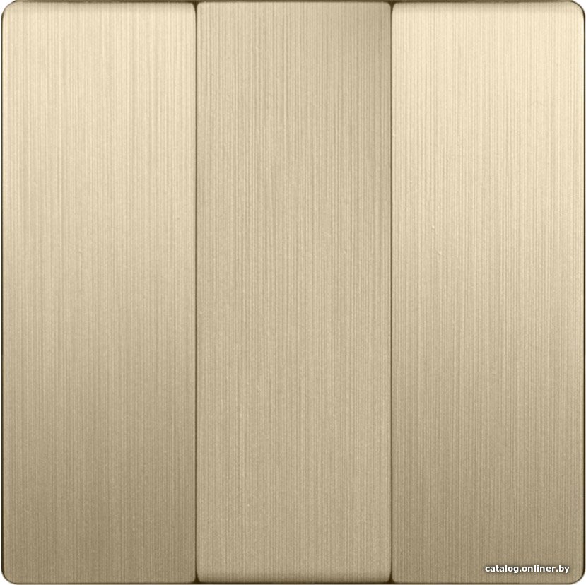 Клавиша для выключателя Werkel WL10-SW-3G-CP (шампань рифленый)