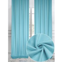 Штора Mafy Интерьерная (200х270, канвас/голубой)