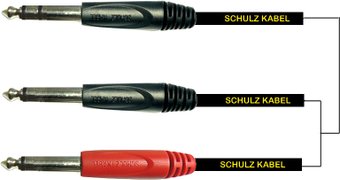Кабель Schulz Kabel GIS3 6.3 мм - 6.3 мм (0.9 м, черный)