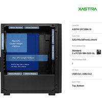 Корпус XASTRA A307M 2BK SI (черный)