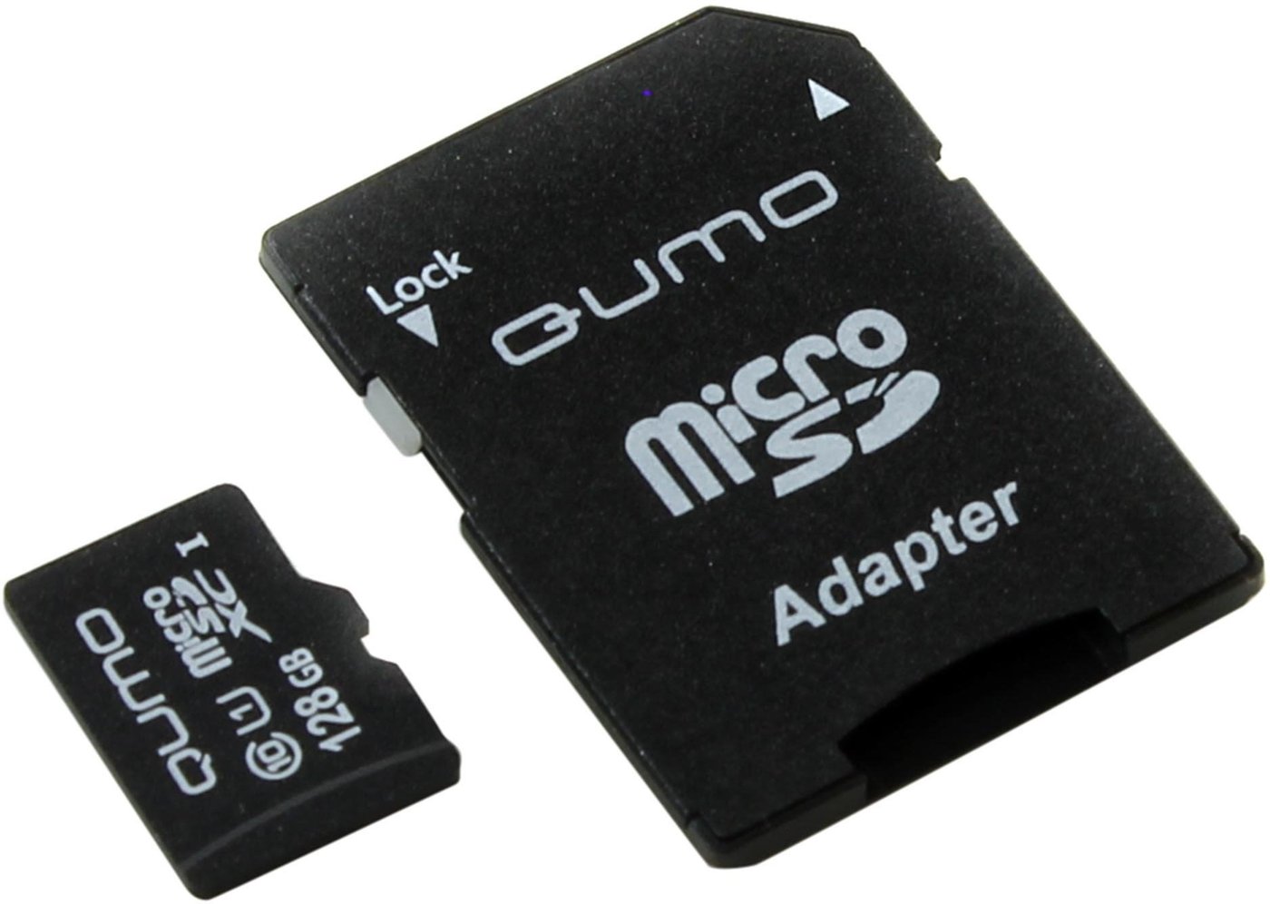 

Карта памяти QUMO QM128GMICSDXC10U1 microSDXC 128GB + адаптер