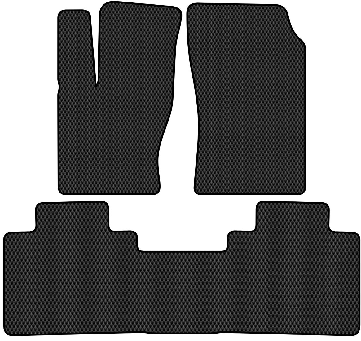 

Комплект ковриков для авто Alicosta Tank 500 I (suv) 2021 - Н.В. задний цельный (черный, ромб)