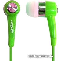 Наушники LongLife E107 (с микрофоном, зеленый)