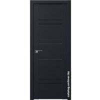 Межкомнатная дверь ProfilDoors 2.80U L 60x200 (черный матовый, стекло белый триплекс)