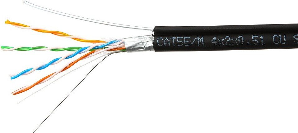 Кабель Skynet Cable Premium CSP-FTP-4-CU-OUTR (305 м, черный)