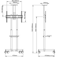 Кронштейн Arm Media PT-Stand-8 (черный)