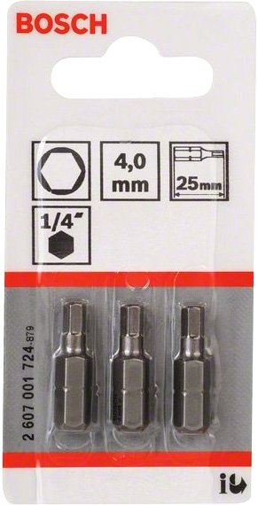 

Набор бит Bosch 2607001724 3 предмета